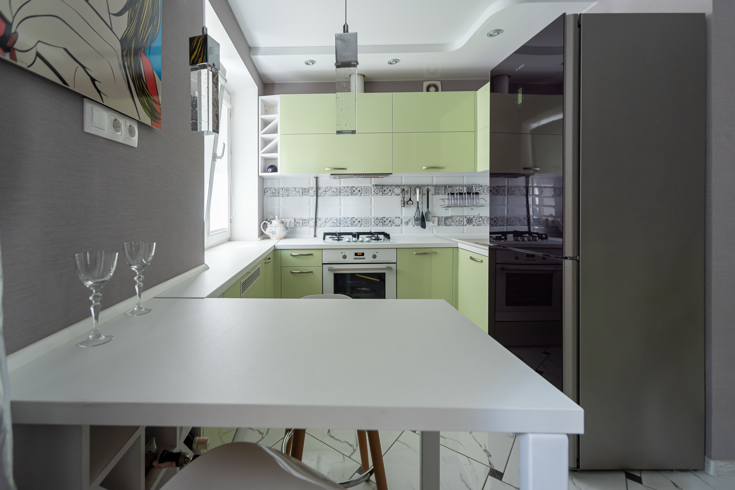 П-образная кухня: особенности и варианты дизайна П-образная кухня: особенности и варианты дизайна